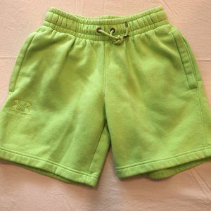 Under Armour Men's Playback Essential Fleece Shorts Men's Size S Key Lime